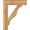Ekena Millwork Funston Block Rough Sawn Bracket, Western Red Cedar, 6"W x 30"D x 38"H BKT06X30X38FST05RWR - alternate 3